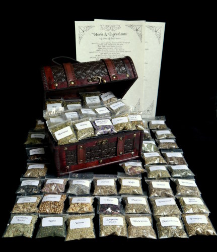 50 Herb Starter Chest & Herbs & Uses Leaflet