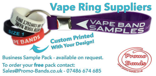 Vape Band Sample Pack - by www.Promo-Bands.co.uk