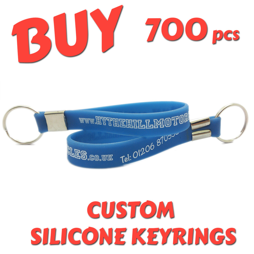Custom Printed Silicone Keyring x 700pcs