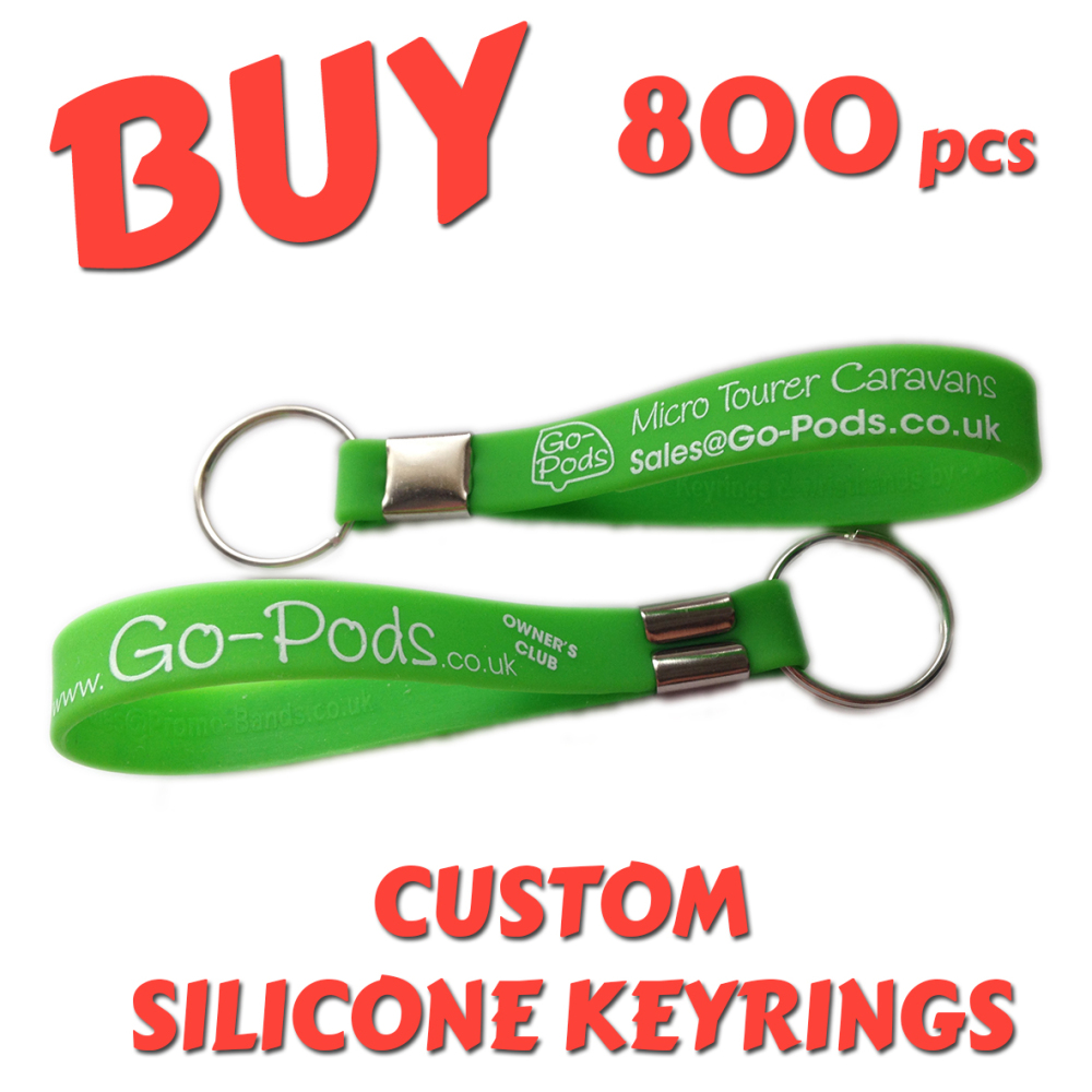 Custom Printed Silicone Keyring x 800pcs