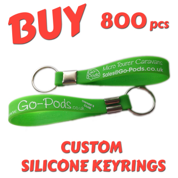 Custom Printed Silicone Keyring x 800 pcs