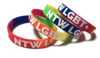 LGBT Custom Printed Rainbow Gay Pride Wristbands by Promo-Bands.co.uk