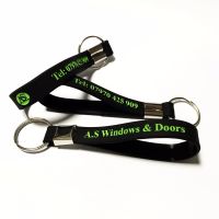 AS Windows &amp; Doors - Custom Printed Silicone Keyrings by Promo-Bands.co.uk
