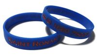 Custom Printed School Trip Junior Silicone Wristbands by Promo-Bands.co.uk