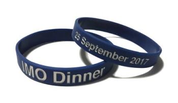 IMO Dinner Custom Printed Event Wristbands by Promo-Bands.co.uk