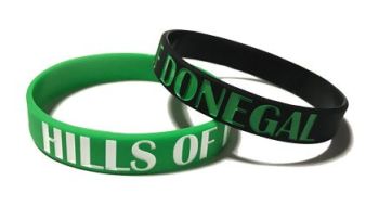 Hills of Donegal Custom Printed Deboss Infill Silicone Wristbands by Promo-