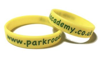 Park Road Academy Custom Printed School Trip Bands by Promo-Bands.co.uk