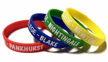 Bishopstrow College - Custom Printed Silicone Wristbands by Promo-Bands.co.