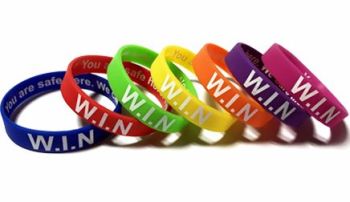 WIN 2 - Custom Printed Youth Group Wristbands by Promo-Bands.co.uk