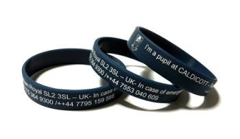 Trip Awareness - Custom Printed Silicone Wristands by www.promo-bands.co.uk