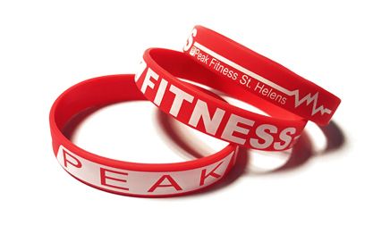 Peak Fitness St Helens - Custom Printed Silicone Wristbands by www.Promo-Ba