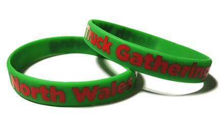 North Wales Truck Gathering - Custom Printed Silicone Wristbands by www.Pro