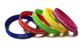 Affinity - Custom Printed Silicone Wristbands by www.Promo-Bands.co.uk