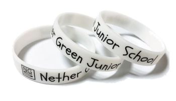 Nether Green Junior School - Custom Printed Silicone Glow In the Dark Wris