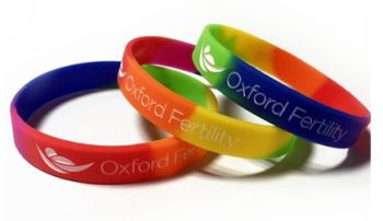 Oxford Fertility - Custom Printed Rainbow LGBTQ Silicone Wristbands by Prom