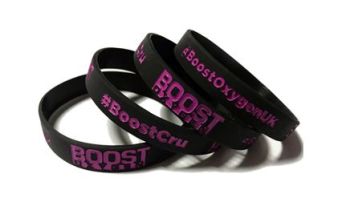 Boost Oxygen - Custom Printed Promotional Event Give Away Wristbands by Pro