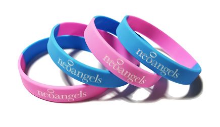 * Neoangels Custom Printed Silicone Charity Wristbands by www.promo-bands.c