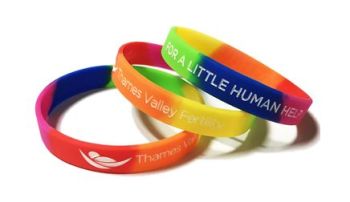Thames Pride Fertility - Custom Printed LGBTQ Rainbow Pride Wristbands by P