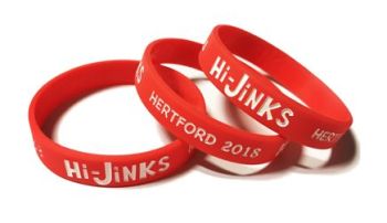 Hi-Jinks - Custom Printed Acting Group Theatre Wristbands by Promo-Bands.co