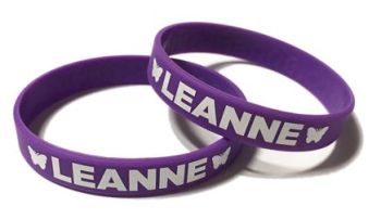 Leanne Fundraising - Custom Printed Charity Silicone Wristbands by Promo-Ba