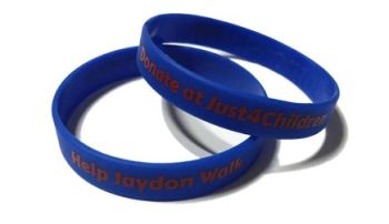 Help Jaydon Walk - Custom Printed Charity Fundraising Wristbands by Promo-B