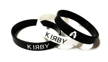 Kirby Hair - Custom Printed Hairdressing Promo Wristbands by Promo-Bands.co