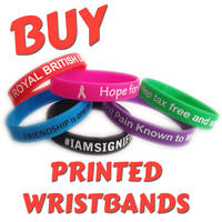 A1) Customisable 12mm Silicone Wristbands