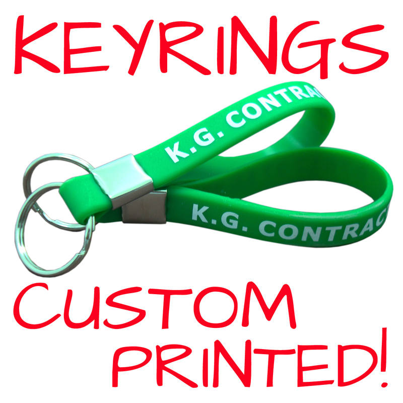 SILICONE KEYRINGS WWW.PROMO-BANDS.CO.UK