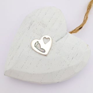 Heart imprint pendant