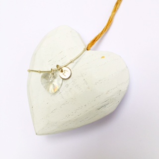 Just initials circle pendant