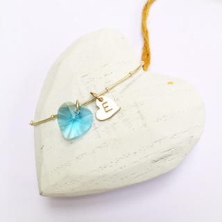 Just initials heart pendant