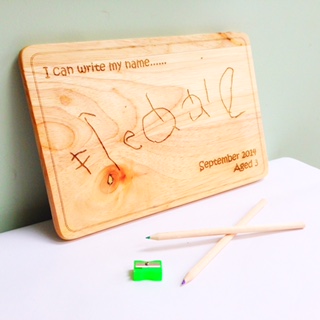 I can write my name solid wood chopping board