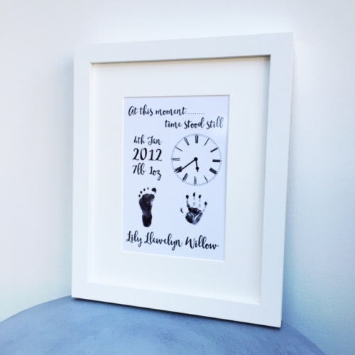 Hand or footprint keepsake print