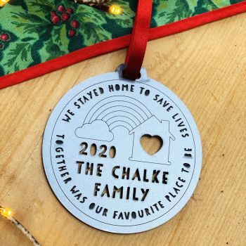 2020 personalised family tree decoration