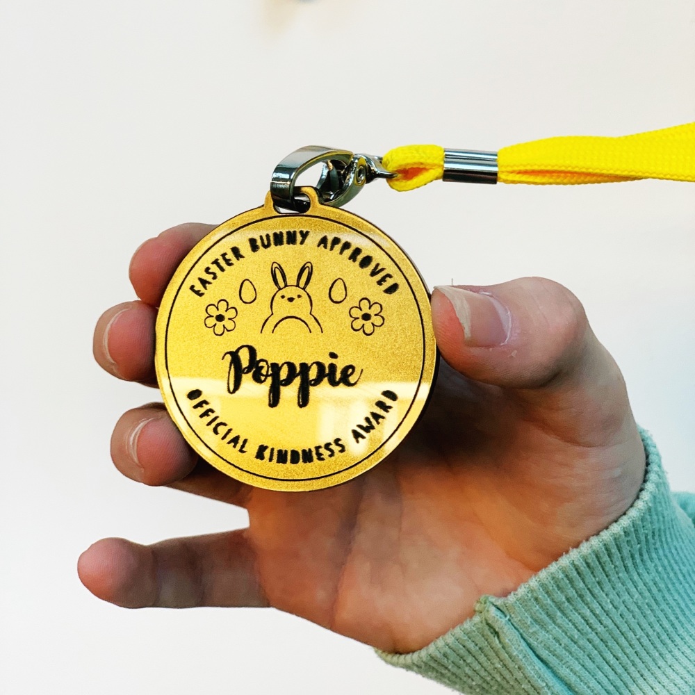 Personalised Easter kindness medal