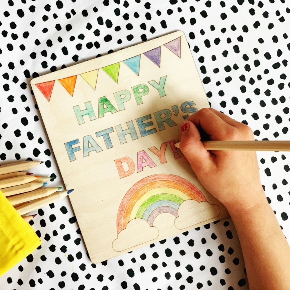 Colour your own Father’s Day card
