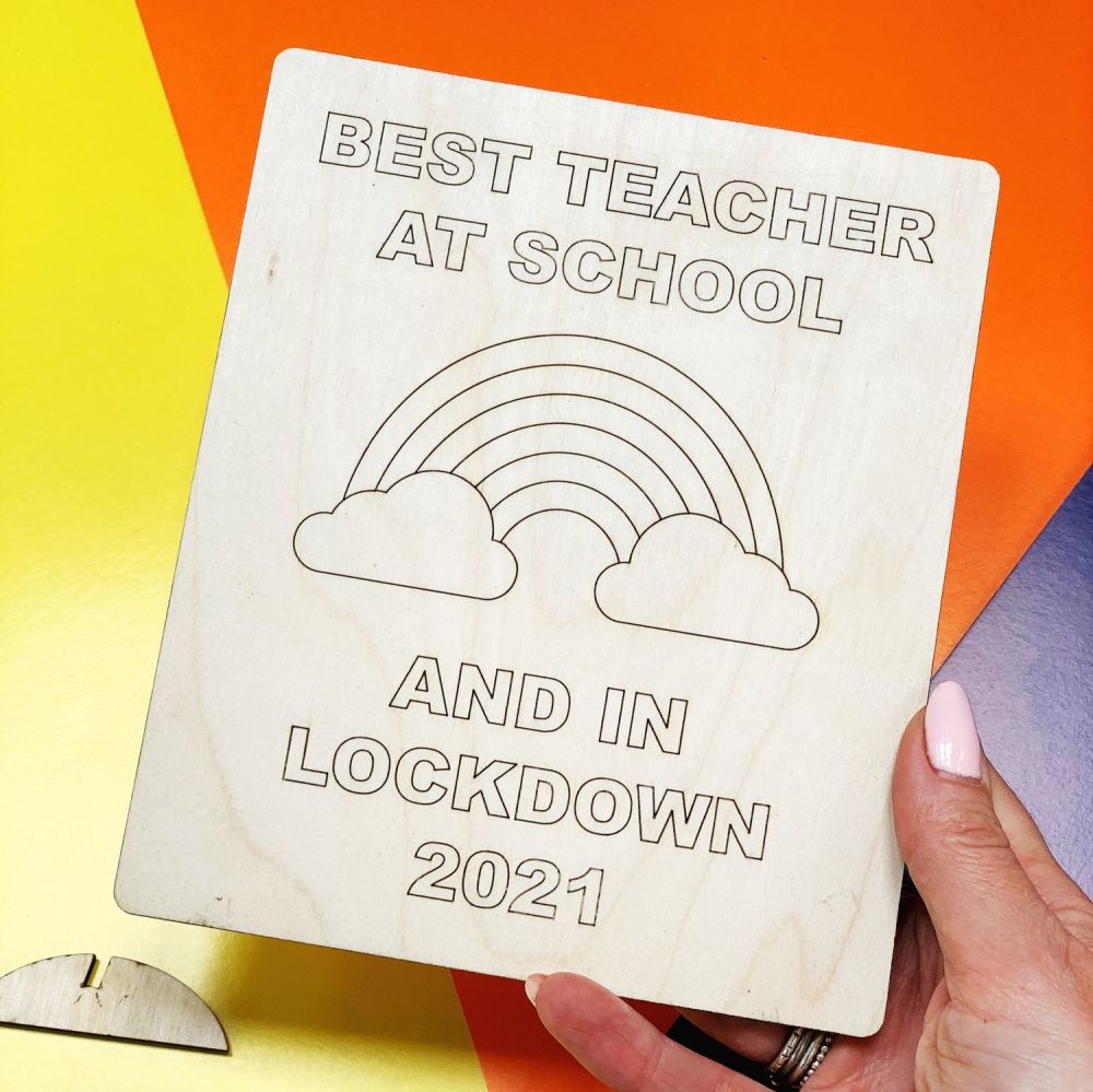 Colour your own Best Teacher card