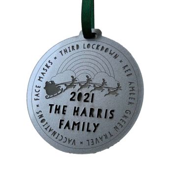2021 personalised family tree decoration