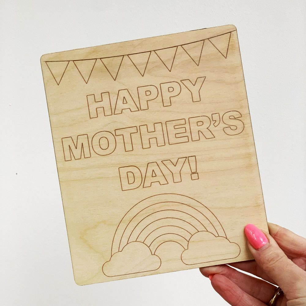 Colour your own Mother’s Day card
