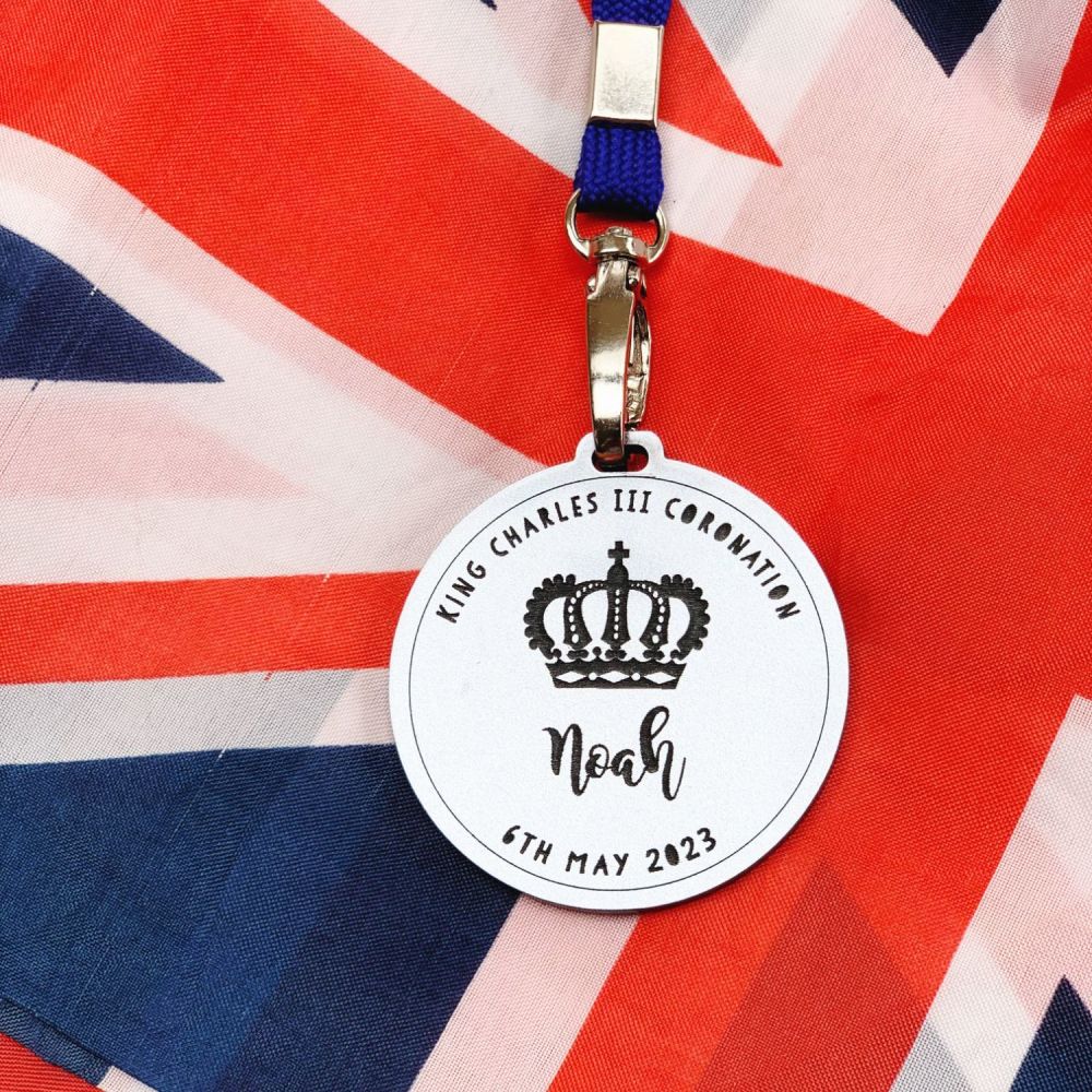 Personalised Kings Coronation medal