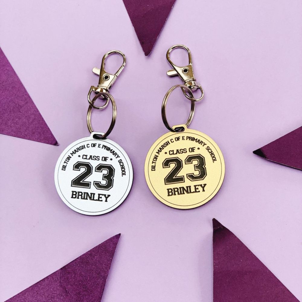 Personalised Class of 23 keyring