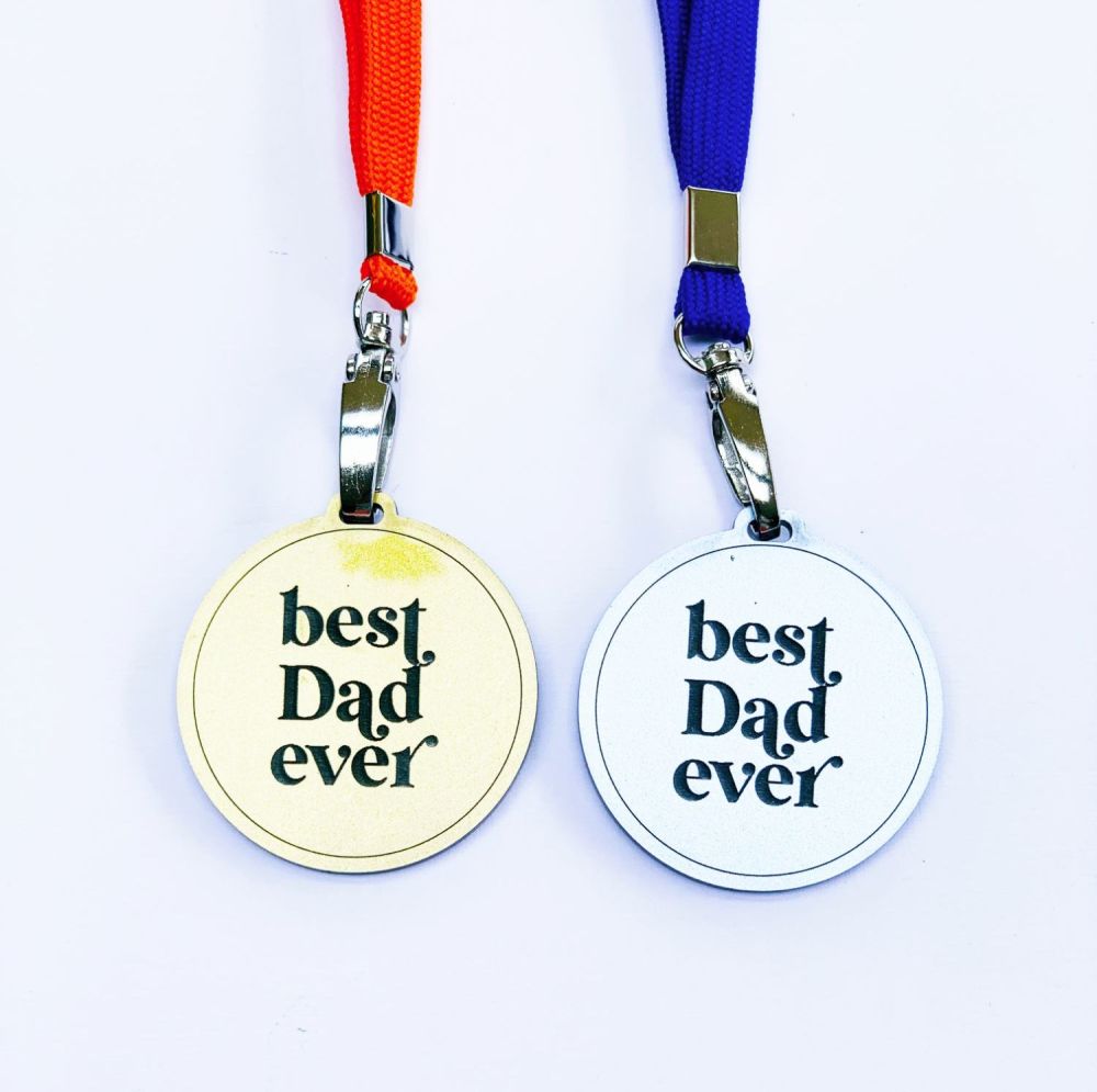 Best Dad Ever medal