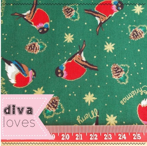 christmas robin fabric diva crafts diva loves week 141