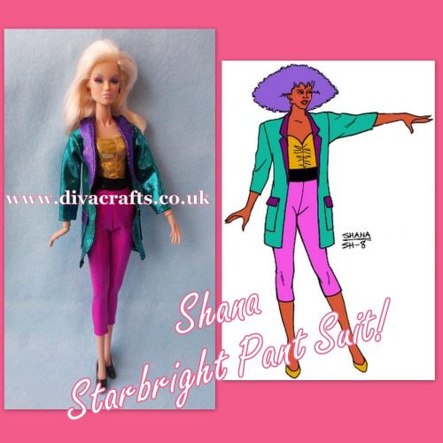 shana starbright pant suit outfit integrity outfit jem doll clothes cazjar