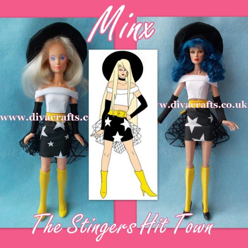 minx the stingers hit town fashion jem doll clothes cazjar