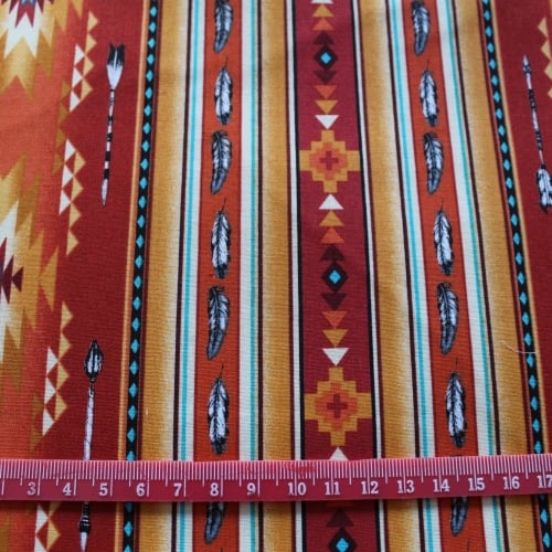Aztec feathers 100% Cotton patchwork Fabric