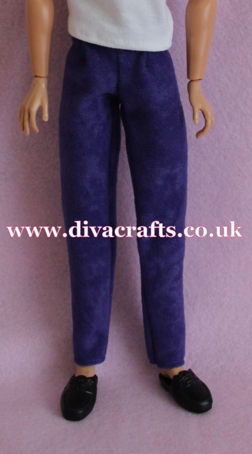 Handmade by Cazjar to fit Rio & Riot Integrity Doll Suedette Trousers - Pur