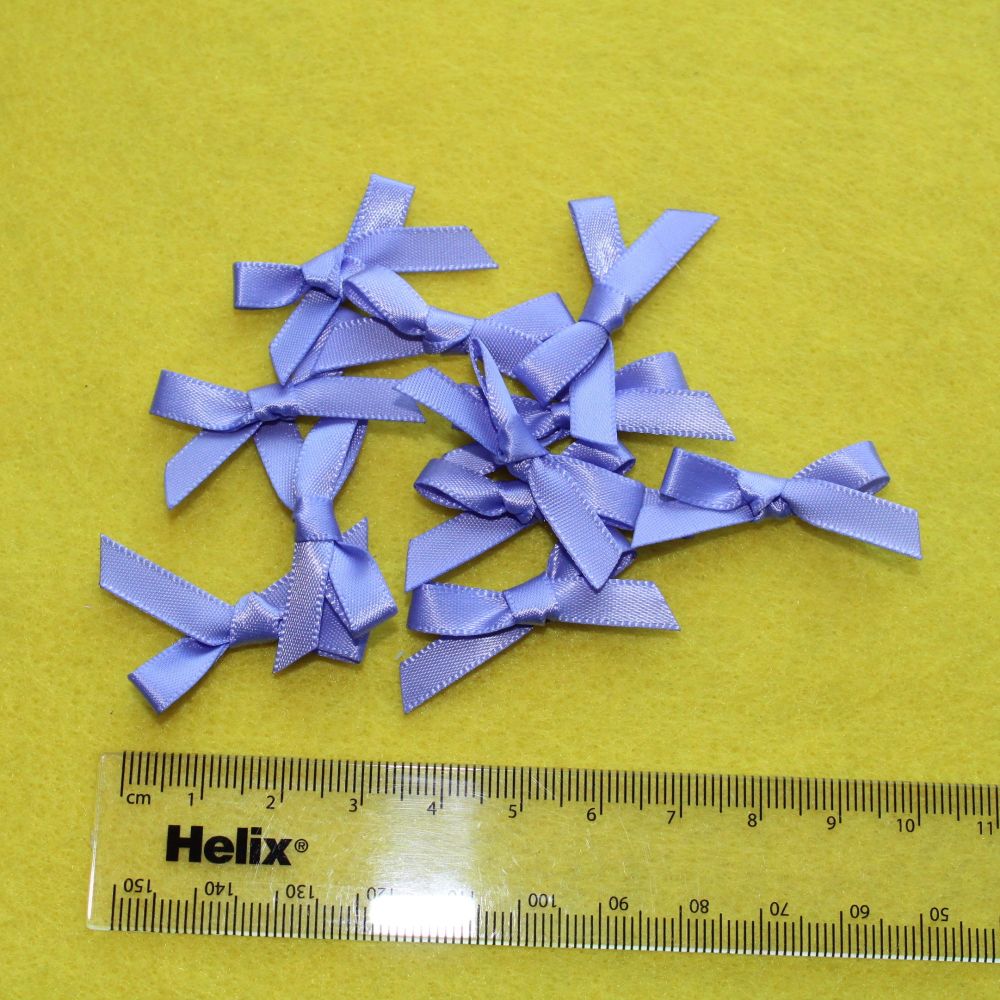 Satin Bows - Hyacinth Blue x 35