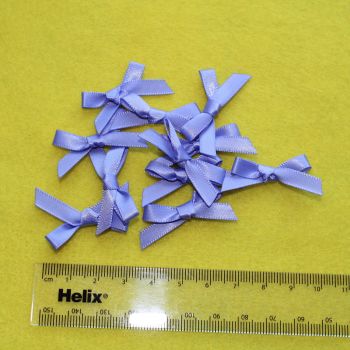Satin Bows - Hyacinth Blue x 35