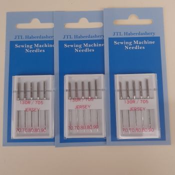 Jersey Sewing Machine Needles x 3 Packs